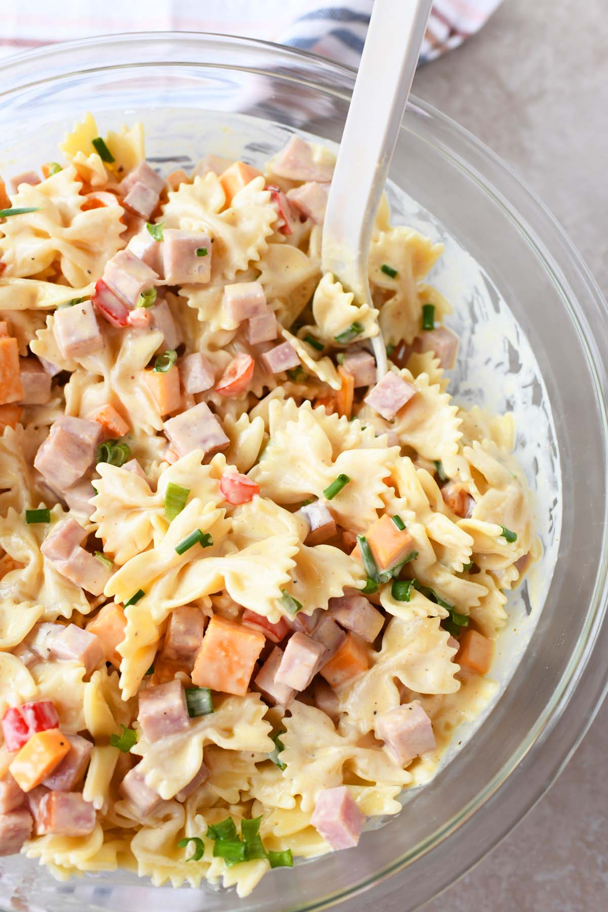 Awesome Ham Pasta Salad