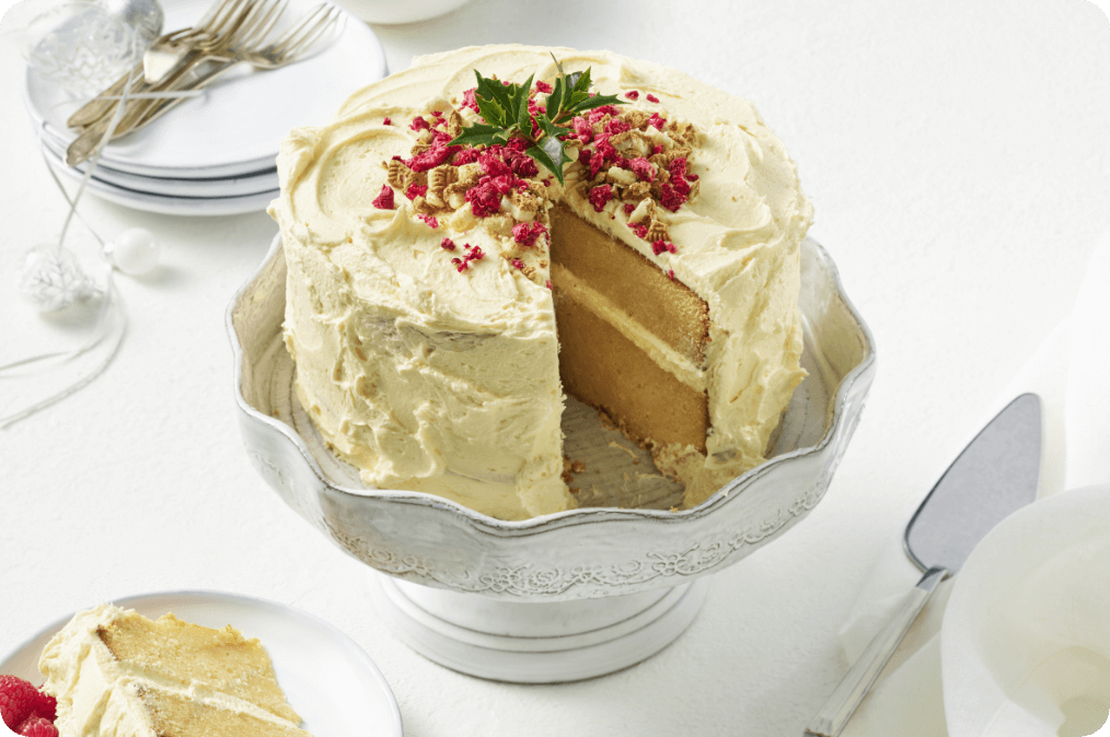 White chocolate mud cake