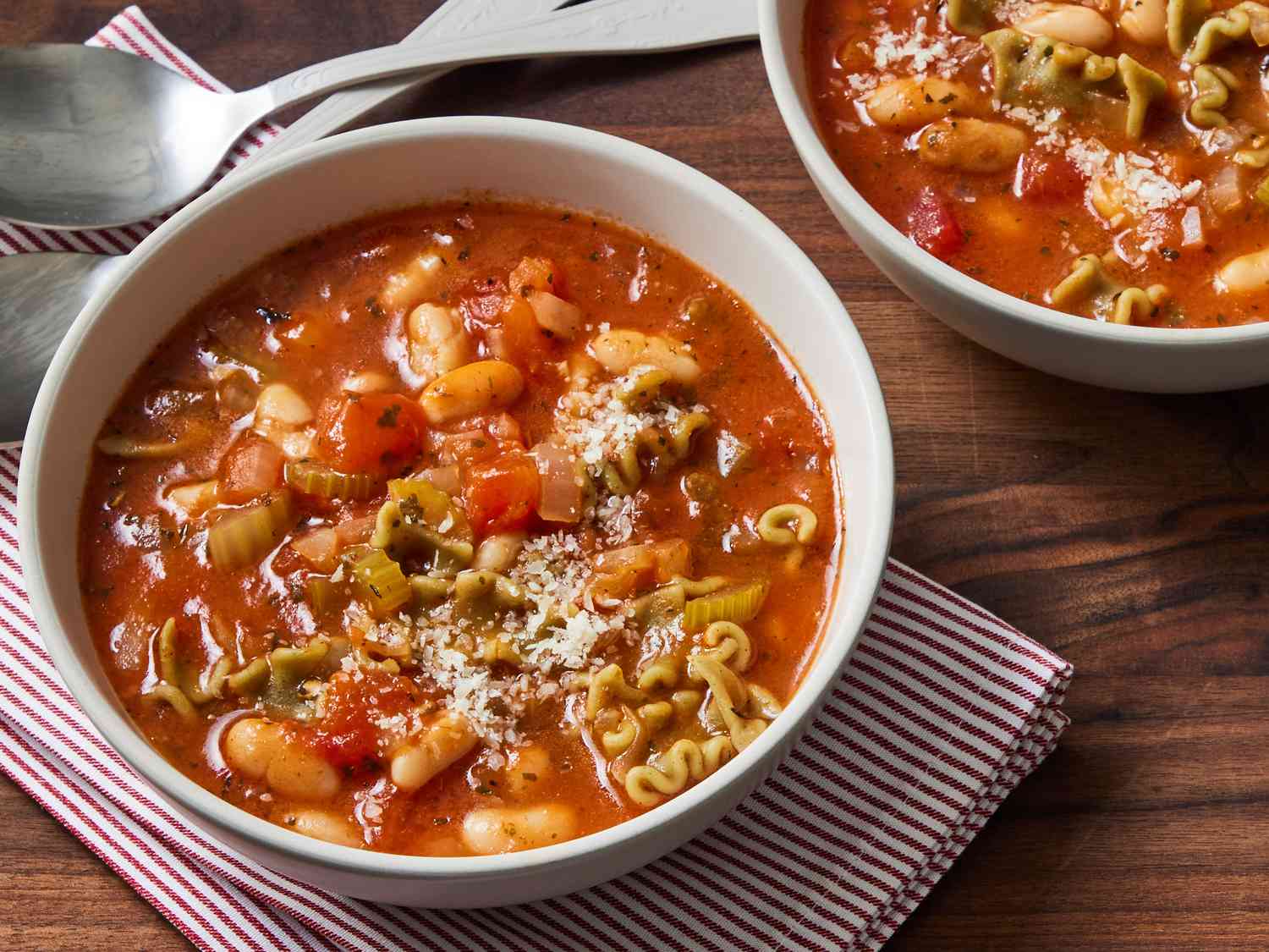 Pasta Fagioli Soup with Bacon