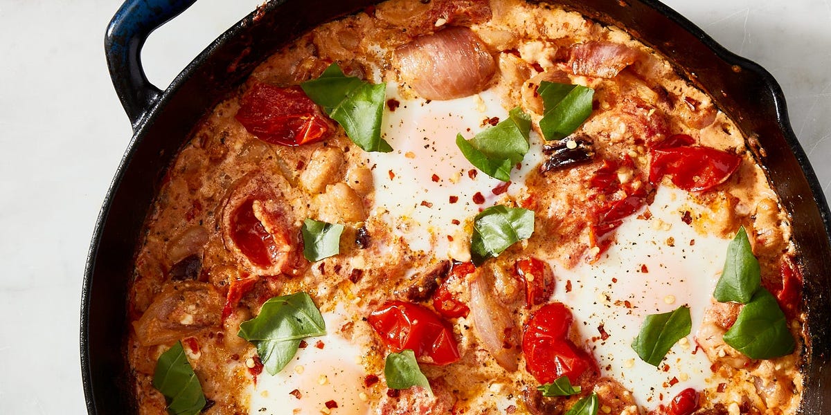 Tomato and Feta Baked Eggs